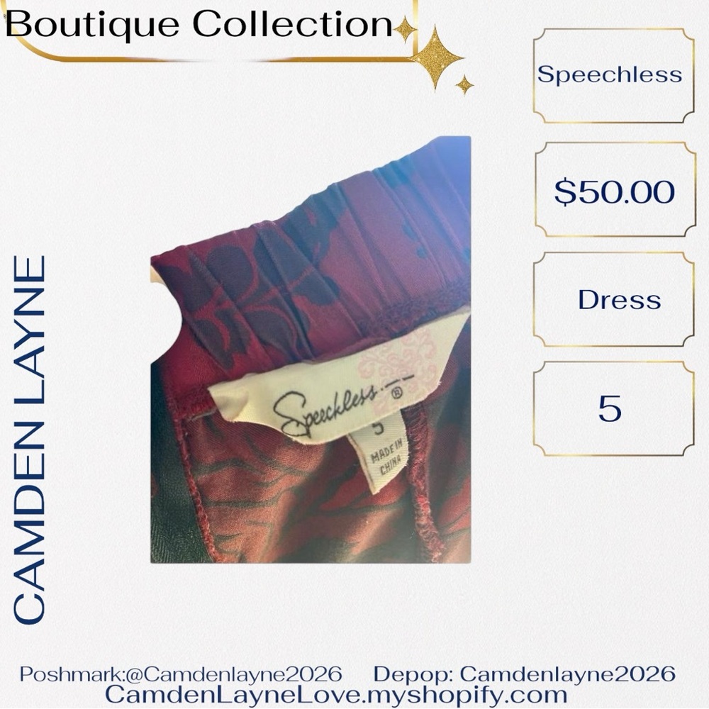 Vintage Speechless Burgundy Strapless Dress - Picture 11 of 13